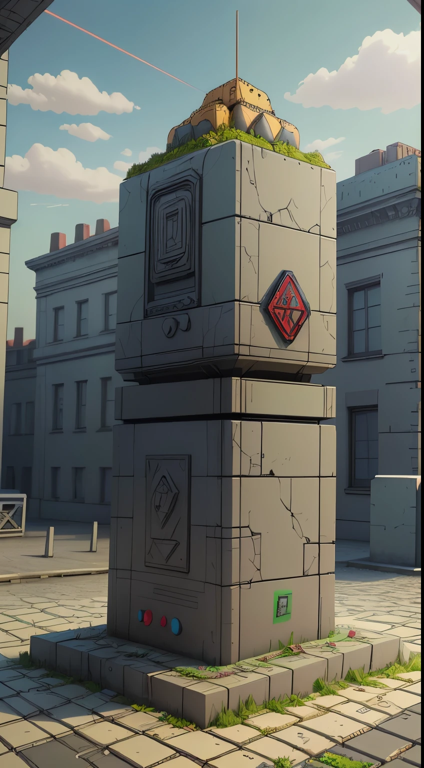 NESVoxelStyle Solemn Holocaust Memorial in Berlin under a gray sky, (masterpiece:1.3) (最high quality:1.2) (high quality:1.1)