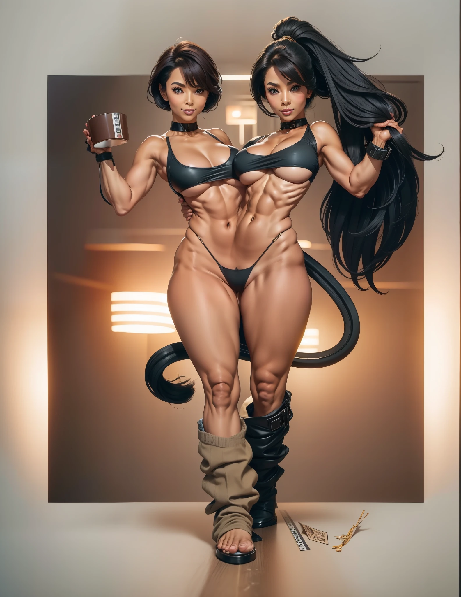 Browsing Caution,naked,Crop top:1, high quality,4K, whole body,Large Breasts,