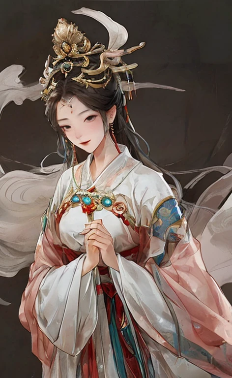 girl, ancient chinese costume, whole body, sunlight, Clear Face, Clean white background, masterpiece, Super Detail, A magnificent composition, Ultra HD, high quality, Very detailed, Official Art, Uniform 8k wallpaper, Super Detail, 32k