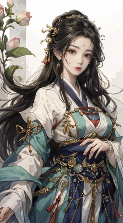 original,(Awareness-raising:1.1),(highest quality),(masterpiece:1.1),(Highly detailed CG Unity 8k wallpaper),(color:1.2),1 Magnolia Flower God,welcome,,ancient costumes,Hanfu,highest quality,very elaborate jewelry,Plum petals,landscape,Rios|purely,