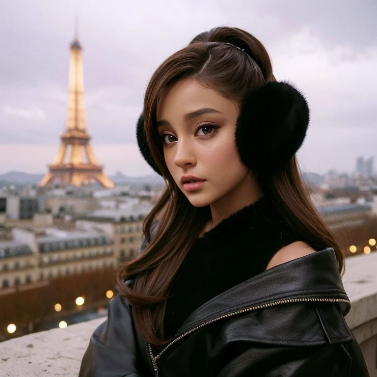 um close up de uma mulher com cabelos longos usando um vestido preto, Retrato de Ariana Grande, Ariana Grande, cabelo em rabo de cavalo baixo liso, Nice poarch, Ariana Grande Fotografia, ariana grande as a sith, Cl, Ariana Grande em Star Wars, Pintura de Ariana Grande, inspired by Gina Pellón, pintura de retrato de ariana grande, Foto do perfil, suave em _ O pano de fundo, 8k, mais alta qualidade 