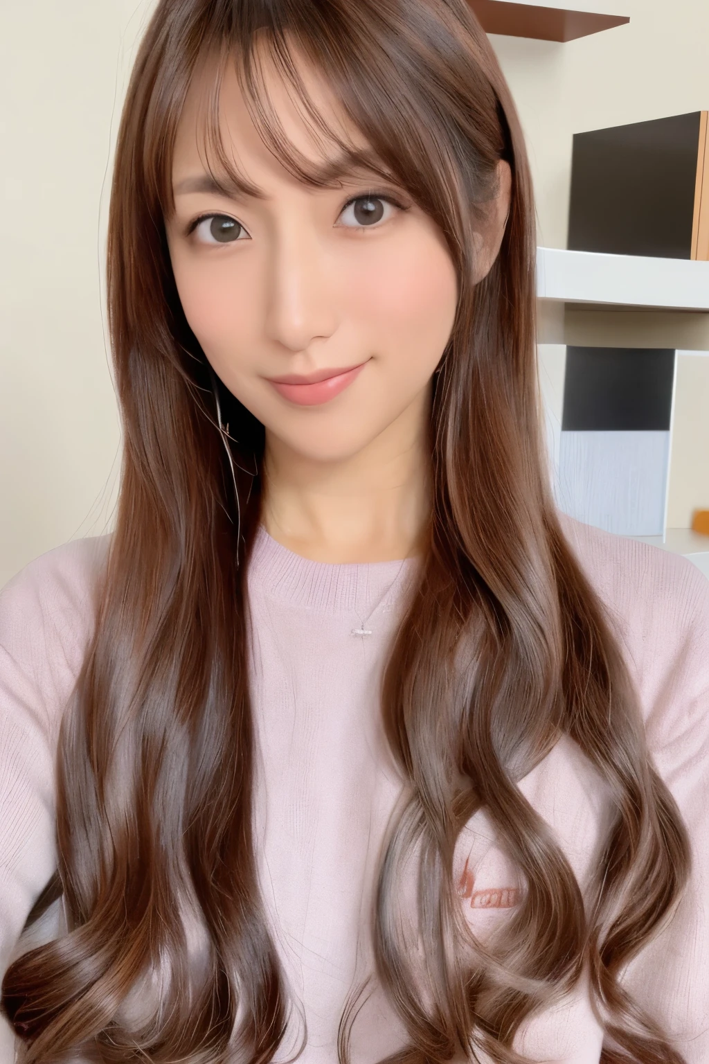 masterpiece, Skinny Japanese woman, Age 30s, 1 beautiful girl, high quality, (High resolution), (8K), (reality: 1.4), Asian beauty, cute face, detailed face, detailed eyes, beautiful skin, movie lighting, bright lighting, professional lighting, looking at the viewer, look straight ahead, slanted bangs, brown hair, (Wonder woman cosplay), ((full body photo))