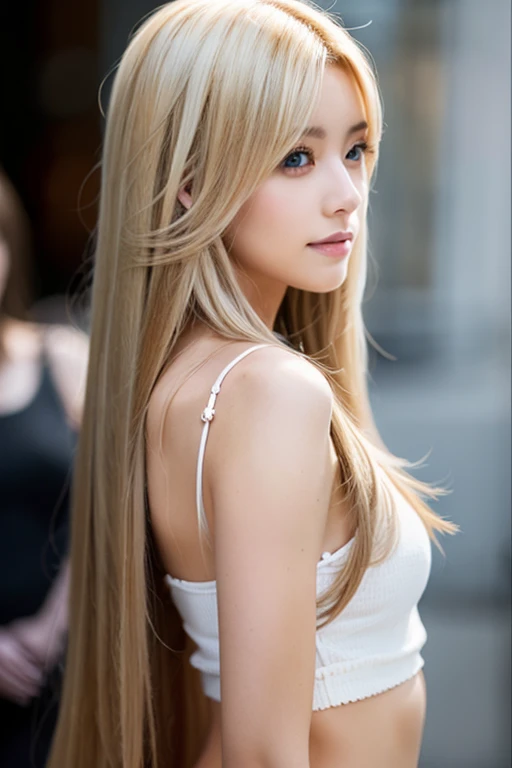 woman、cool、long hair、Blonde