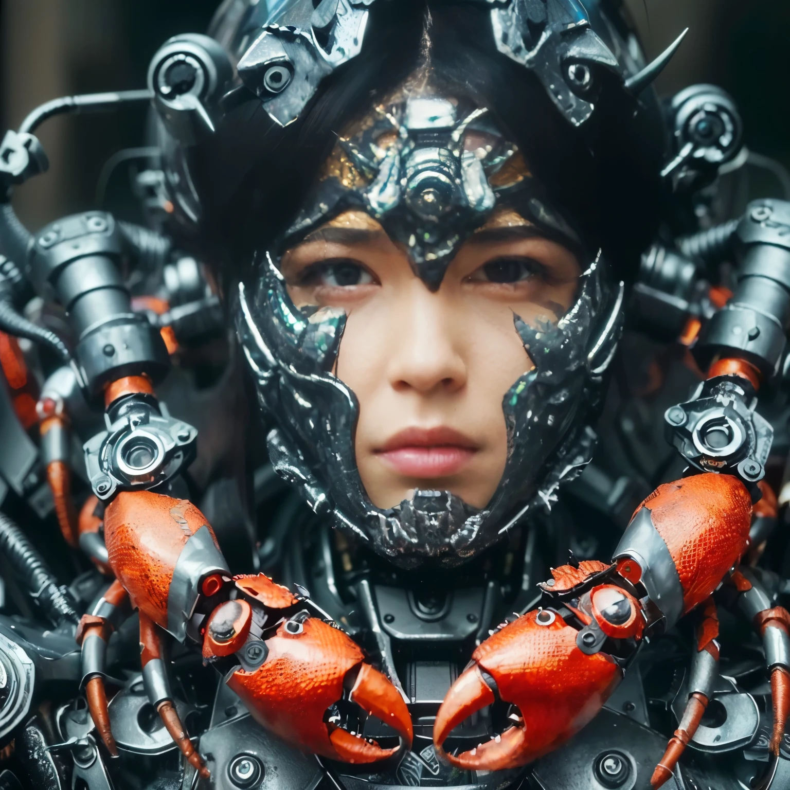 (masterpiece, best quality:1.2), (8k uhd, 16k, 32k, ultra high res), (photorealistic:1.37), (RAW photo), ultimate-realistic, ultimate-realistic details, ultimate-realistic texture, ultimate-intricate details, ultimate-realistic lighting, ultimate-realistic shadow, Scorpion-shaped robot, ultimately intricate details, lighting to highlight the machine