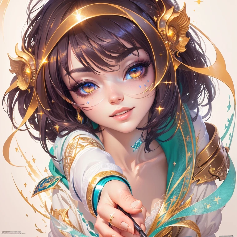 masterpiece, highest quality, (Highly detailed CG Unity 8k wallpaper), (highest quality), (Best illustrations), (Best Shadow), Absurd, Realistic lighting, (abyss), Beautiful sparkle, art:PeterMohrBacher,