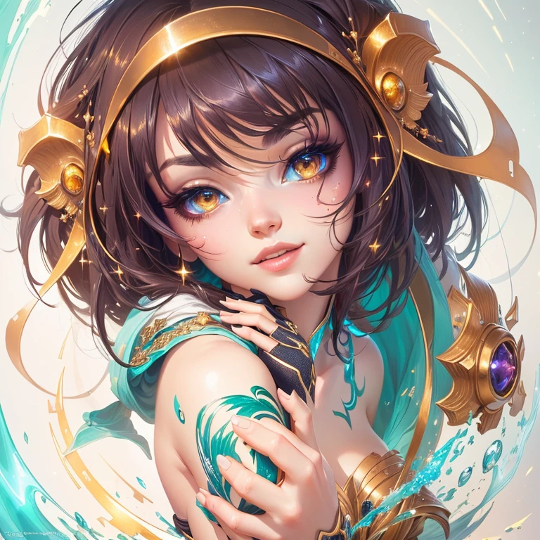 masterpiece, highest quality, (Highly detailed CG Unity 8k wallpaper), (highest quality), (Best illustrations), (Best Shadow), Absurd, Realistic lighting, (abyss), Beautiful sparkle, art:PeterMohrBacher,