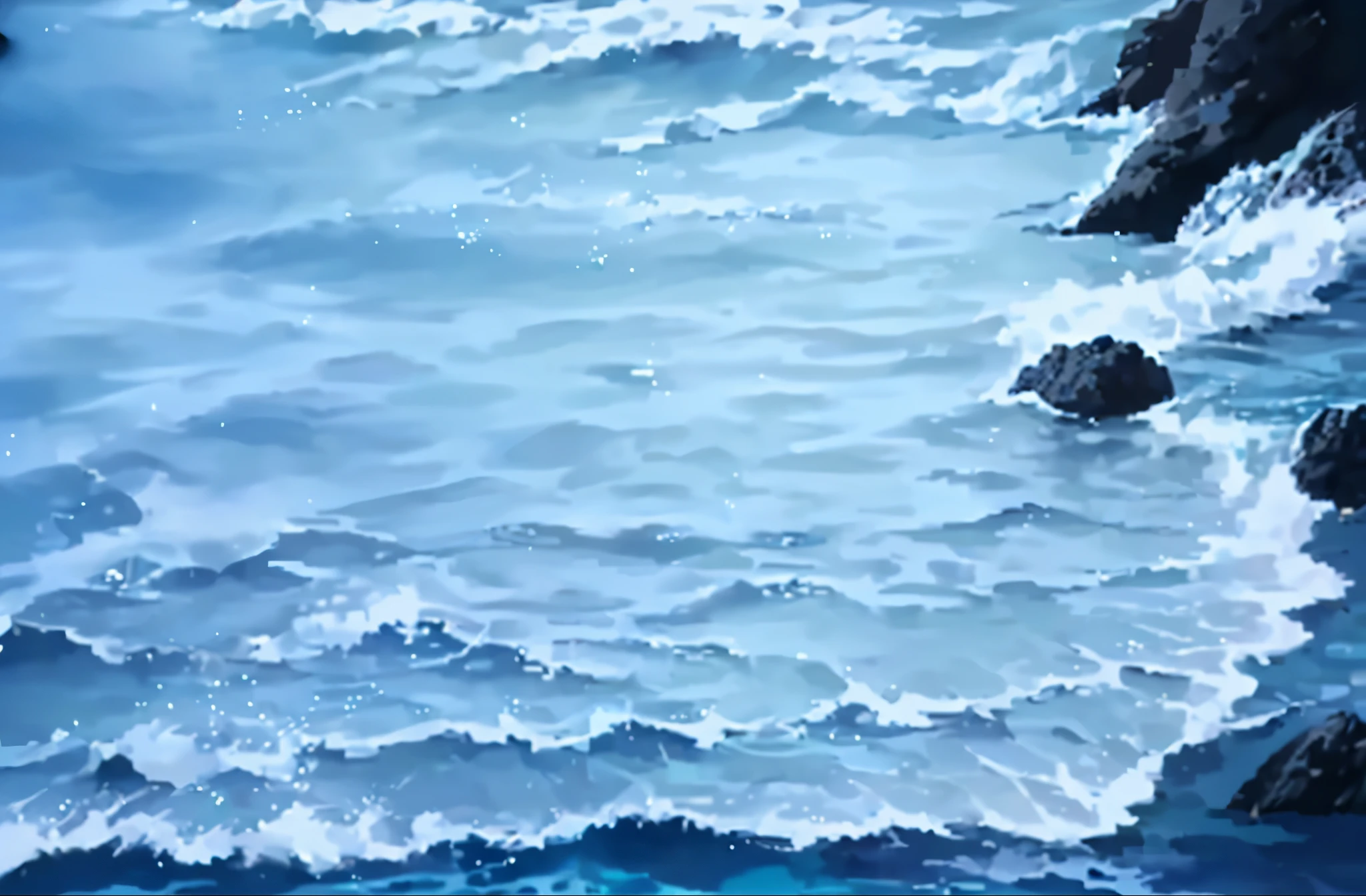 ocean,sparkling blue water