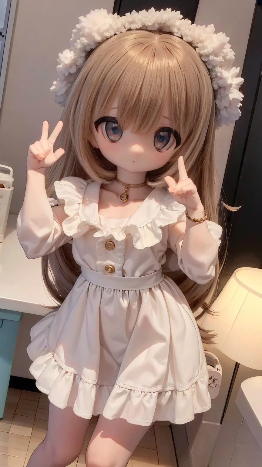 .Anime girl cute pose,masterpiece, highest quality, Soft lighting,Attack pose,