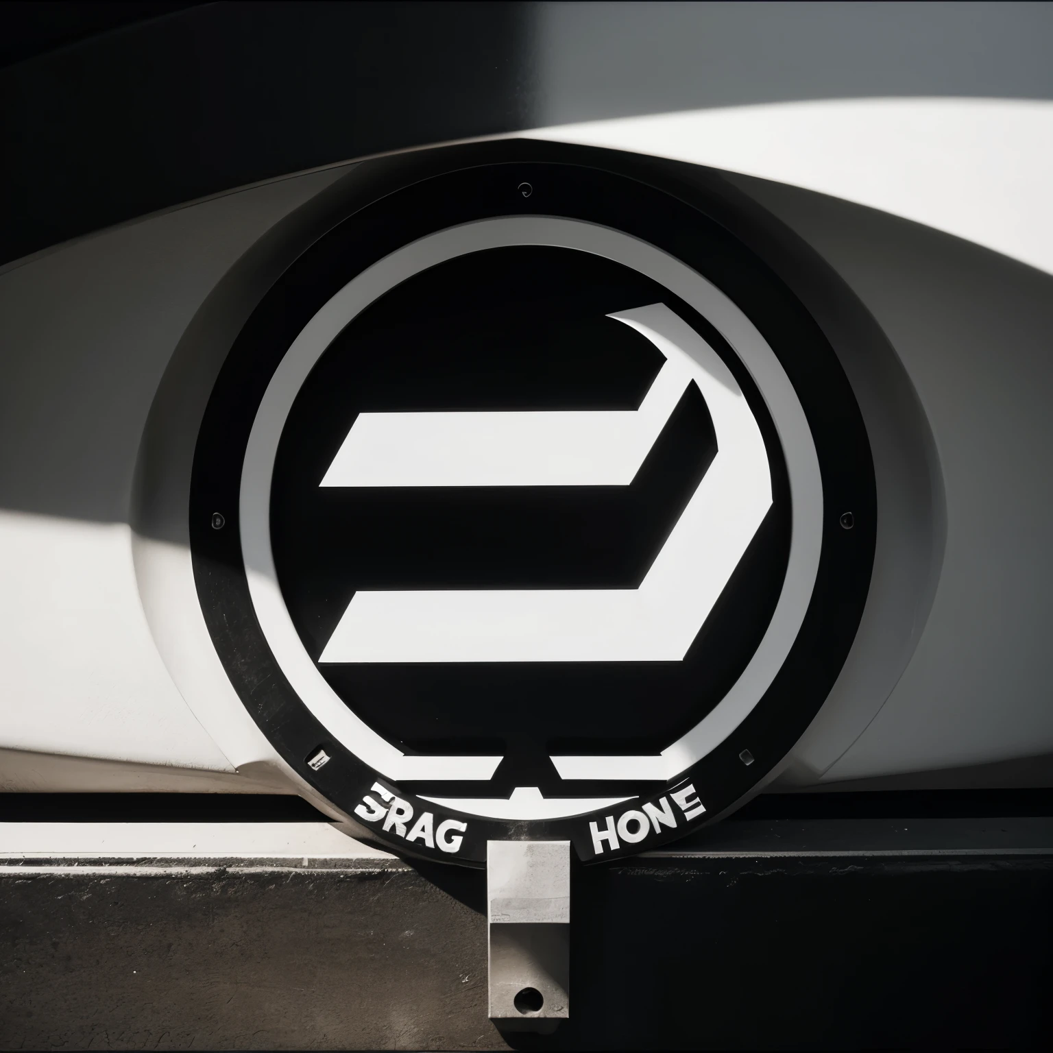 Logo with the letters ht in black and white simplified with the hardware symbol and some tracks