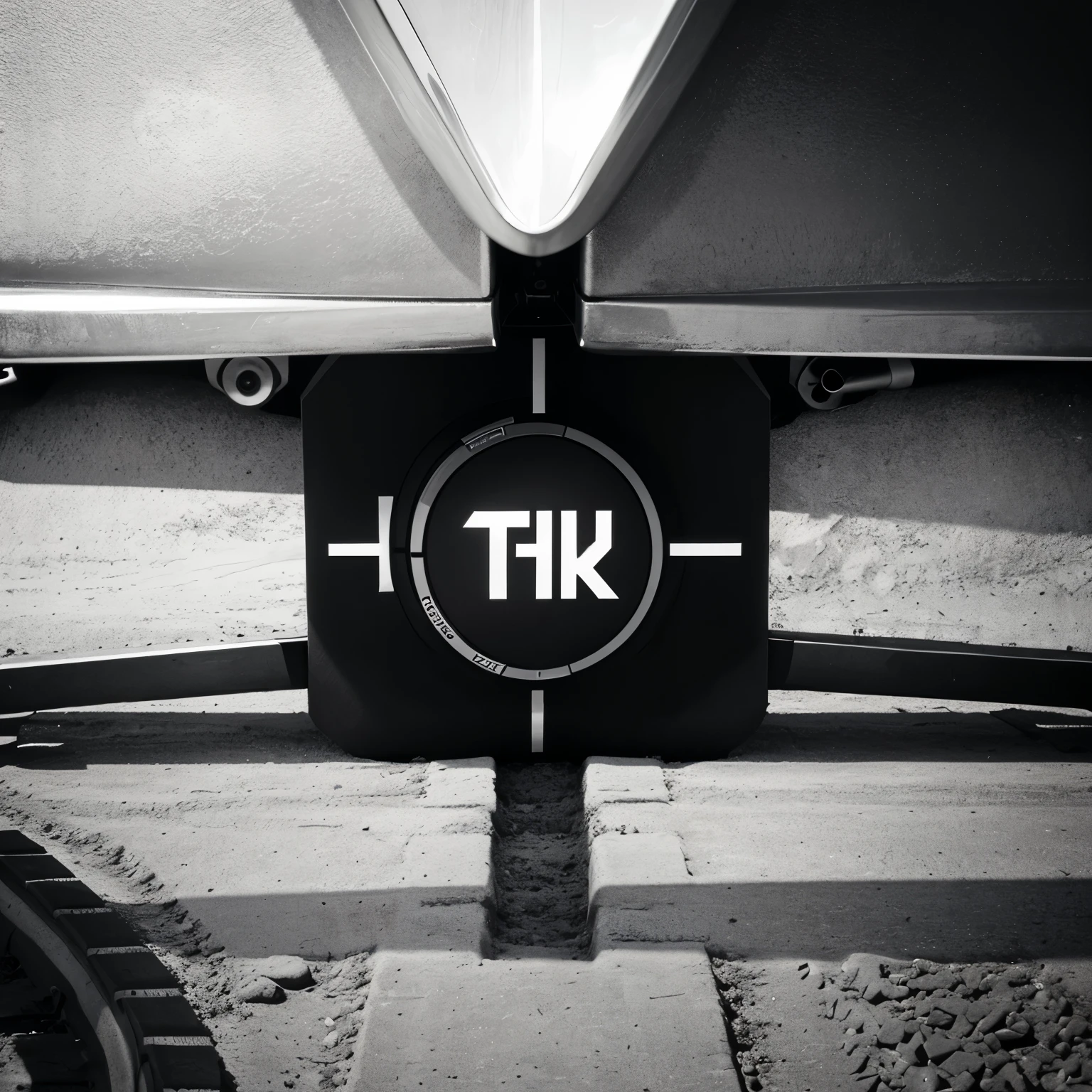 Logo with the letters ht in black and white simplified with the hardware symbol and some tracks 