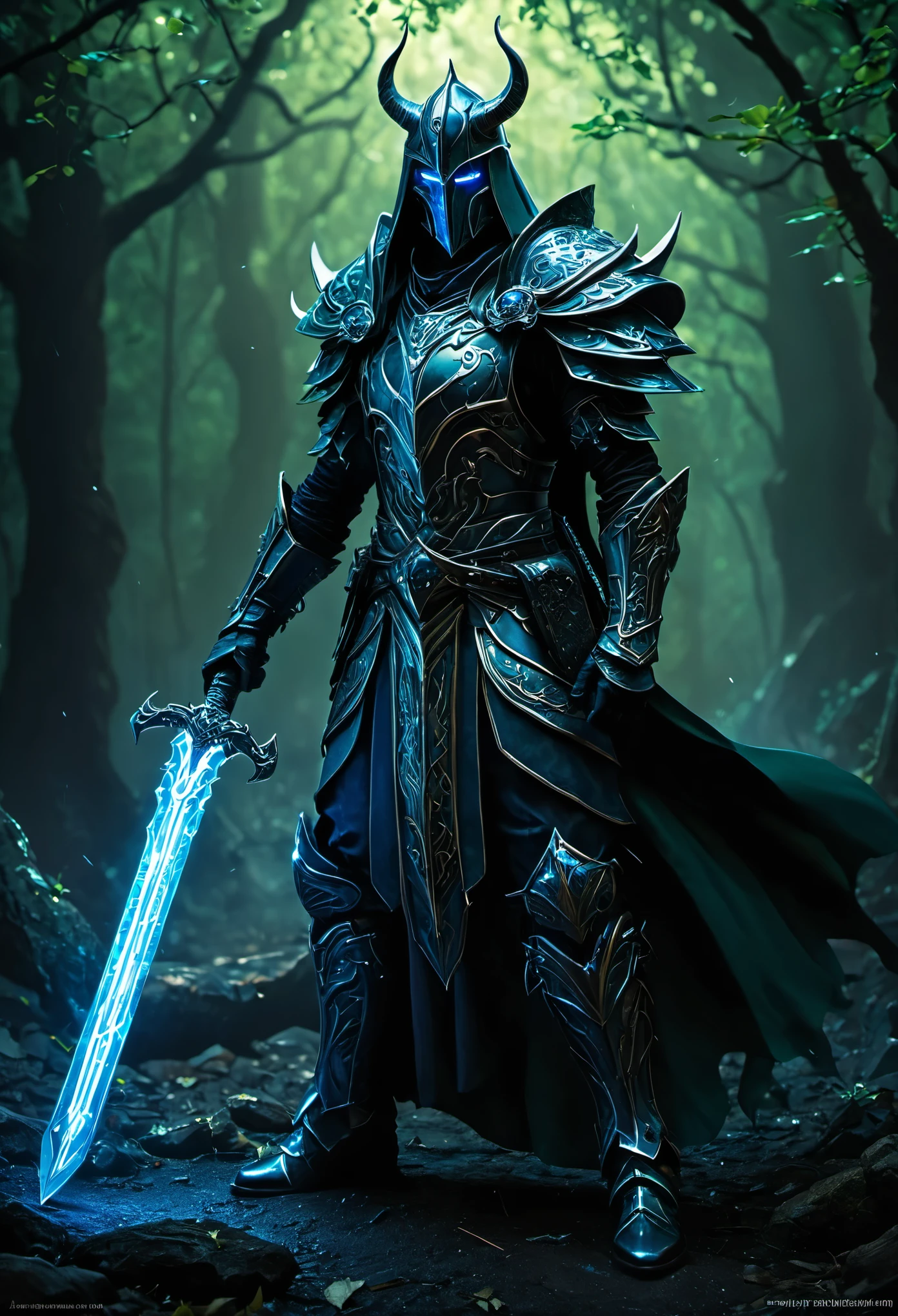 Magic Sword,legendary magic sword,Glory Magic Sword,Magic Sword,estilo de metales pesadoetal art,Full metallic shine,La textura del metal en la era postindustrial,alloy wire crafts.,cristal,Emerald inlay,Fornido,Perfect craftsmanship,Magic lightning background,blue lightning,hay hadas,dark fantasy style art,dark fantasy concept art, arte conceptual transmitido por la sangre, arte conceptual oscuro, Diablo digital concept art, dark fantasy art style, arte transmitido por la sangre, photorealistic arte conceptual oscuro,dark fantasy style art, retrato de la muerte, arte detallado de onmyoji, hermosa nigromante, Ominous fantasy illustration,(La mejor calidad en el mejor de los casos.,4k,8k,A high resolution,obra maestra:1.2),ultra-detallado,(actual,de modo realista,de modo realista:1.37),El paisaje,Science fiction,photograph of,artista conceptual, high dynamic range,hyper high definition,studio lighting,pintura ultrafina,Sharp focus,physically based rendering,Extremely detailed description,profesional,color vivo,bokeh.