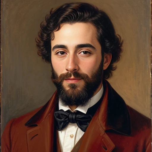 portrait of handsome jew men focus on face