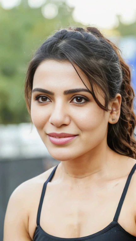 Top down view, A photograph of beautiful samantha ruth prabhu showing her half body, messy long free black hair, sunlight, ((lingerie)),clear forehead, capturing a home-made photo from bedroom,biting her lips sexily, looking up into camera, She looks into the camera with black pupil eyes, Background is a messy middle class bedroom,half body seen, realistic, Soft, cool light filter, casting a golden glow on her face, average size,((clear forehead)), ((untoned abs)), half body, tongue out
((Camera Settings:
Type of Photography: Selfie, Gear: Samsung Galaxy S21, Settings: f/11, ISO 100, 1/50 sec.))