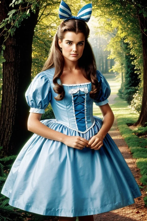 Brooke Shields as Alice in Wonderland