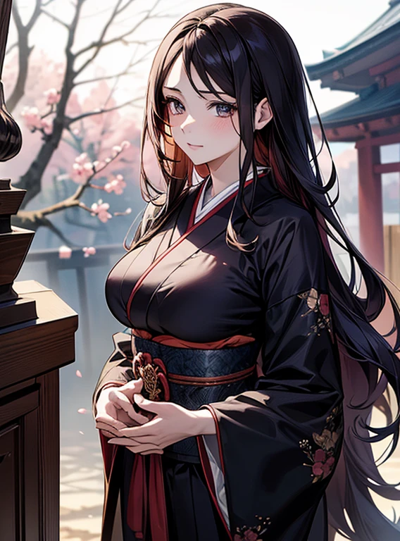 Attractive breasts、Beautiful and attractive anime woman, Enchanting anime girl, Top rated on pixiv、widow、Cute clothes、Attending a Japanese funeral、Japanese mourning clothes