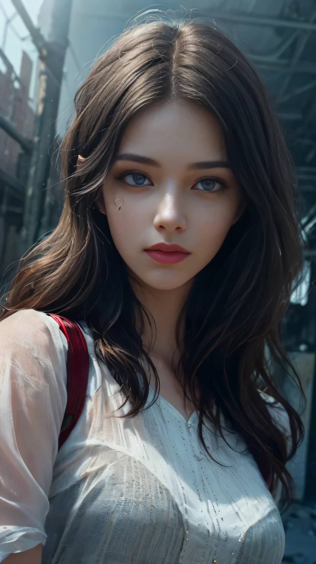 (1girl:1.3), solo, (((extremely detailed face))),(((extremely detailed eyes and face))),beautiful detailed eyes,body-parts__, official art, unified 8k wallpaper, super detailed, beautiful and aesthetic, beautiful, masterpiece, best quality, raw, masterpiece, super fine photo, best quality, super high resolution, photorealistic realism, sunlight, full body portrait, amazing beauty,, dynamic pose, delicate face, vibrant eyes, (from the front), she is wearing a Spider-man suit, red and black color scheme, spider, very detailed abandoned warehouse background, Detailed face, detailed complex busy background, messy, gorgeous, milky white, highly detailed skin, realistic skin details, visible pores, sharp focus, volumetric fog, 8k uhd, DSLR, high quality, film grain, fair skin, photo realism, lomography, huge metropolis in future dystopia, seen from below, translucent