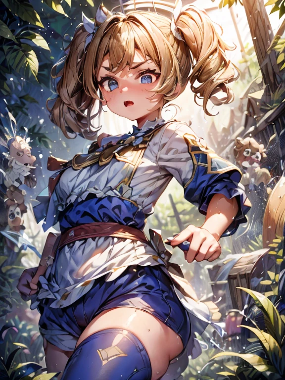 (highest quality)、(masterpiece)、(so beautiful)、(High resolution)、((An illustration))、(Very delicate and beautiful)、(Very detailed)、((CG))、wonderful、細かいディテールのmasterpiece、(the best ultimate art)、Very detailed 、(CG Unity 8k Wallpaper)、(1 girl), (((Cowboy Shot)))、(((Wearing clothes)))、(((Perfect Face)))、((((V-shaped eyebrows))))、(((Half-open eyes)))、(((angry))),(ベストAn illustrationレーション),(超High resolution)、(Best Shadow)、(((Sensual)))、(((Muscular)))、(((Plump)))、(1 Japanese female)、(background、garden)、((((Huge slack))))、((((Super big boobs))))、(((childアニメ))),(((child))),(((3 years old)))、(((Short length)))、(((Barbara,Genshin Impact))),(((blonde、Long Hair、Twin tails)))