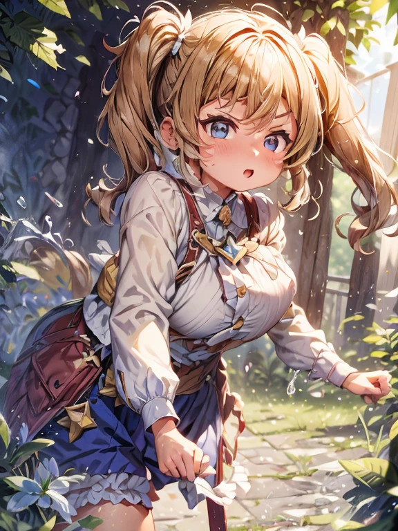 (highest quality)、(masterpiece)、(so beautiful)、(High resolution)、((An illustration))、(Very delicate and beautiful)、(Very detailed)、((CG))、wonderful、細かいディテールのmasterpiece、(the best ultimate art)、Very detailed 、(CG Unity 8k Wallpaper)、(1 girl), (((Cowboy Shot)))、(((Wearing clothes)))、(((Perfect Face)))、((((V-shaped eyebrows))))、(((Half-open eyes)))、(((angry))),(ベストAn illustrationレーション),(超High resolution)、(Best Shadow)、(((Sensual)))、(((Muscular)))、(((Plump)))、(1 Japanese female)、(background、garden)、((((Huge slack))))、((((Super big boobs))))、(((childアニメ))),(((child))),(((3 years old)))、(((Short length)))、(((Barbara,Genshin Impact))),(((blonde、Long Hair、Twin tails)))