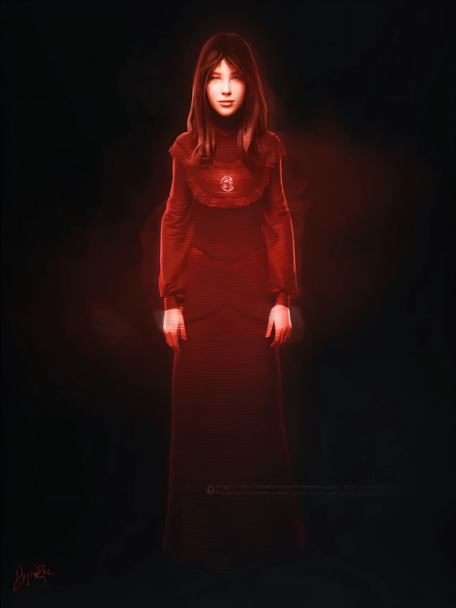 The Red Queen is a computer system that was created by the Umbrella Corporation that became highly advanced and self-aware to the point where it became evil. The Red Queen was the main antagonist in the first two Resident Evil films, then took on an anti-hero/semi-protagonist role in Resident Evil: The Final Chapter, showing that under all that evilness, there was some good in the program,appearence a 13 years old teenage girl.