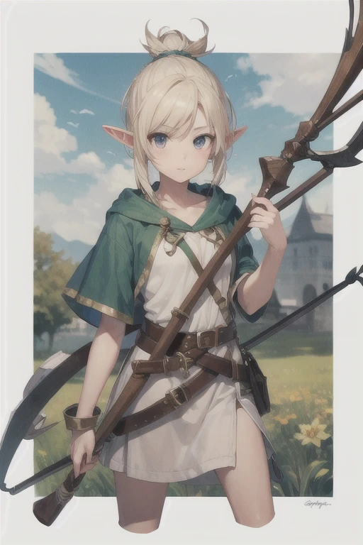 Elf,longbow,topknot