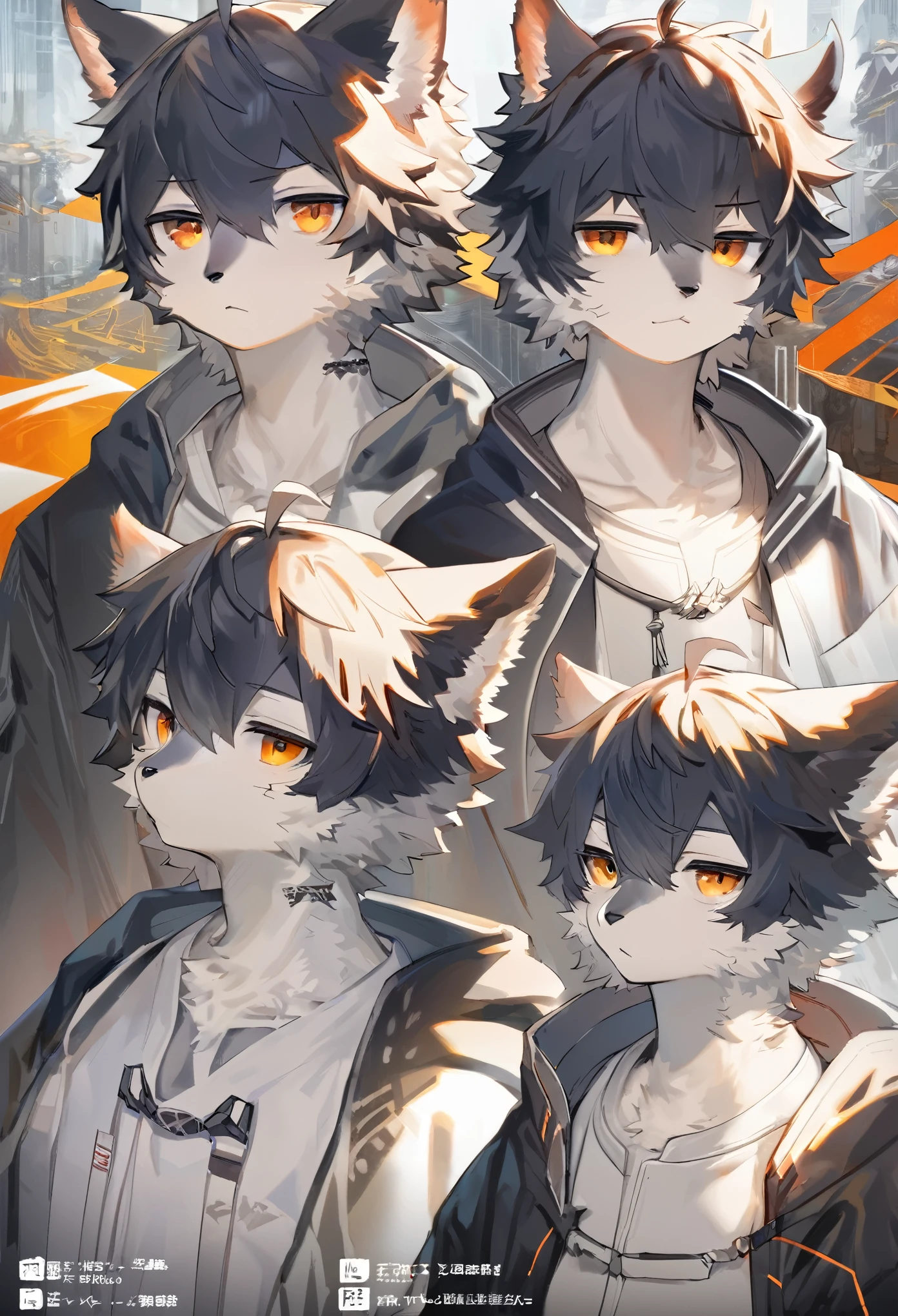 ((masterpiece)), (ultra detailed), (best quality), detailed background, (style of Arknights), (concept art, character sheet),absurdres(highly detailed beautiful face and eyes)perfect anatomy(angelic handsome boy, kemono, )(furry anthro),