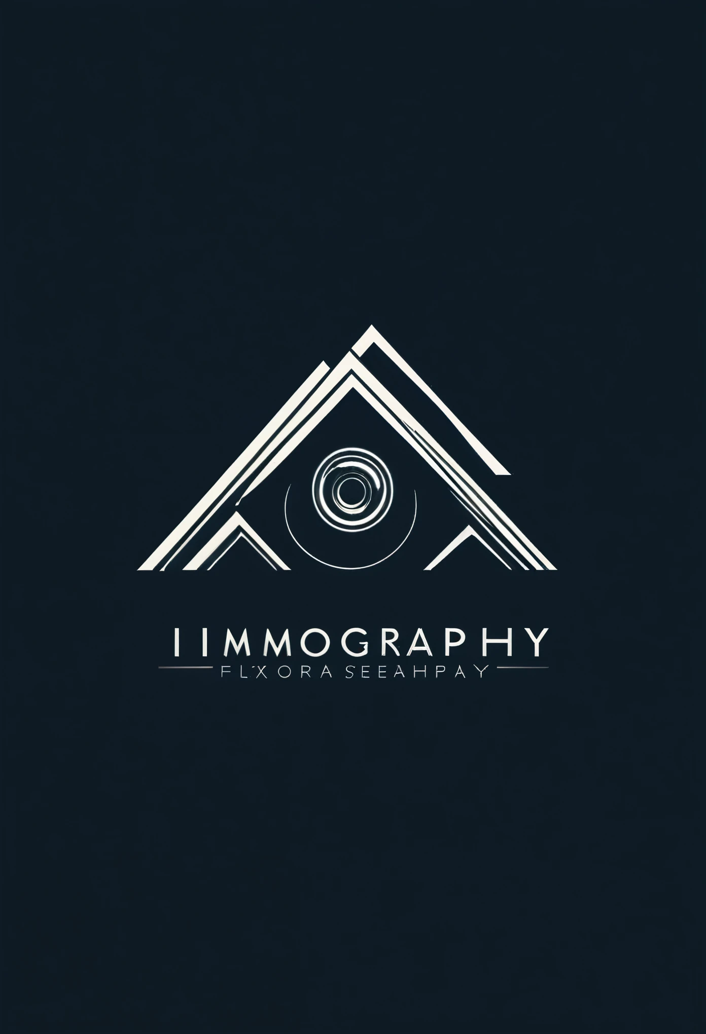 Create a modern and luxurious Logo with the name (( Immography )) it is a real estate company, designs real estate, photographs real estate, Home designs, make a mixture of abstract with a canon camera and a house, eye