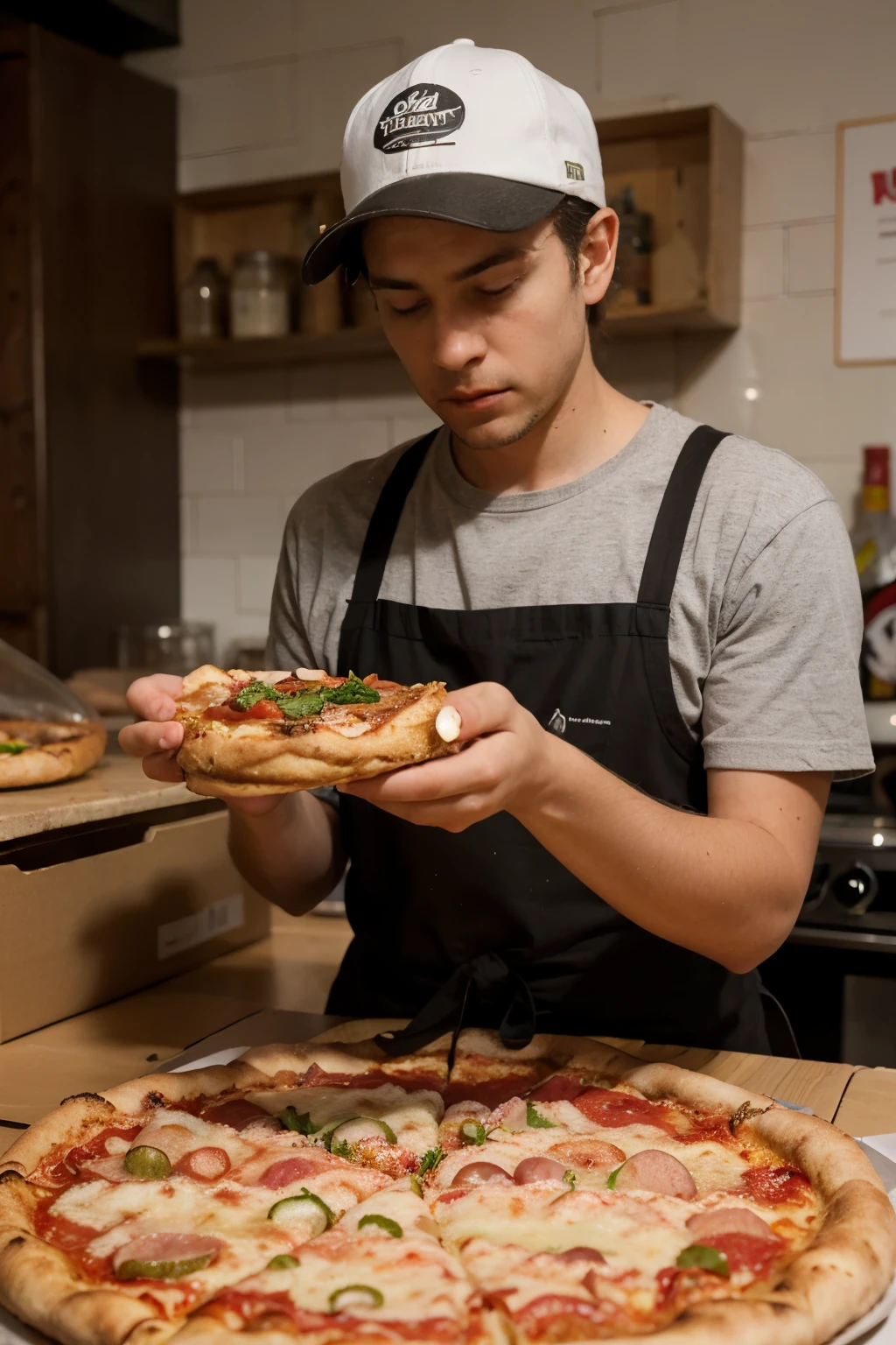 make art for the artisanal pizzeria Don Diovani with the copy delivery is ON