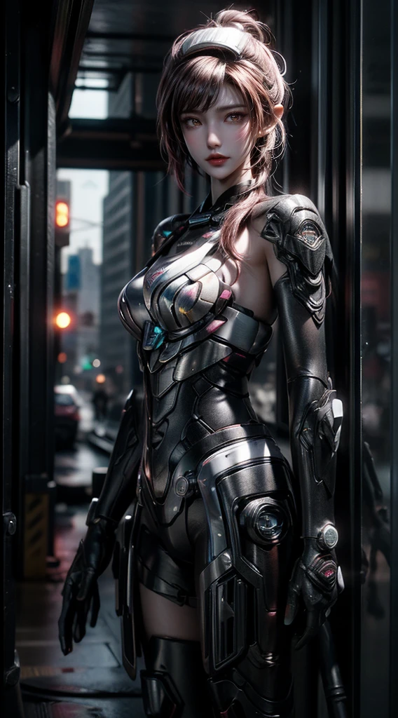 （full bodyesbian:1.3），((best qualtiy)), ((tmasterpiece)), (the detail:1.4), A beautiful cyberpunk girl,（scutes:1.3），Machinary，sci-fy，（Transparent sci-fi glasses:1.2），hdr（HighDynamicRange）,Ray traching,NVIDIA RTX,Hyper-Resolution,Unreal 5,Subsurface scattering、PBR Texture、post-proces、Anisotropy Filtering、depth of fieldaximum definition and sharpnesany-Layer Textures、Albedo e mapas Speculares、Surface coloring、Accurate simulation of light-material interactions、perfectly proportions、rendering by octane、Two-colored light、Low ISO、White balance、the rule of thirds、8K raw data、