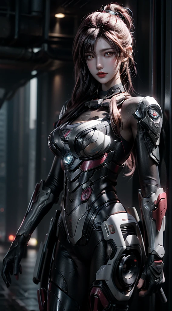 （full bodyesbian:1.3），((best qualtiy)), ((tmasterpiece)), (the detail:1.4), A beautiful cyberpunk girl,（scutes:1.3），Machinary，sci-fy，（Transparent sci-fi glasses:1.2），hdr（HighDynamicRange）,Ray traching,NVIDIA RTX,Hyper-Resolution,Unreal 5,Subsurface scattering、PBR Texture、post-proces、Anisotropy Filtering、depth of fieldaximum definition and sharpnesany-Layer Textures、Albedo e mapas Speculares、Surface coloring、Accurate simulation of light-material interactions、perfectly proportions、rendering by octane、Two-colored light、Low ISO、White balance、the rule of thirds、8K raw data、