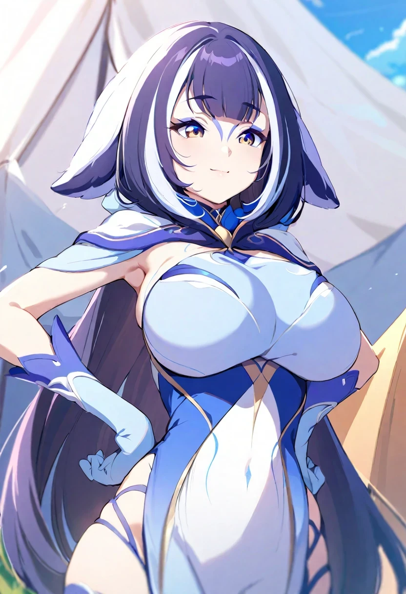 (shylily/(Twich/):1.5),(masterpiece:1.2),(best quality:1.2),, (1girl:1.3), expressive eyes, perfect face, 1girl,big breast, good breast, hands on waist,beautiful, gorgeous,anime,girl,lora,hinanawi tenshi, tent , tent chest, tent breast, floating clothes,waist grab, grabbing waist, mains sur les hanches , hands on hips