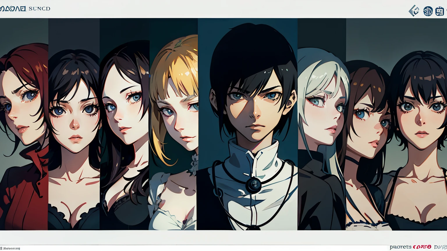 German image of a group of people with different facial expressions, Anime realistic style, Makoto Shinkai e Tom Bagshaw, Guweiz style artwork, realistic - anime, Awesome anime 3D style, Surreal anime, Junji Ito 4K, Awesome anime art style, visual novels CG, Anime reality