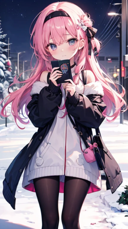 、、、Snowfield、、Place your hands at your sides、Put your hands down、close ~ eye、Half Open、From the chest up、High resolution、Full HD、8K quality、、、Droopy eye、、、eyeのハイライト、明るいeye、澄んだeye、美しいeye、avert your eye、Embarrassing、blush、、eyeのハイライト、、、eyeのハイライト、信じられないほど美しいeye、Black tights with pink lines、、、Valentine's Day、、meeting、now、surprise、Pink Hair、Let your hair down、Straight hair、Long Hair、Take off the black headband、Shoulder bag、Pie Slash、Wearing a coat、cute、Zhouao Coral