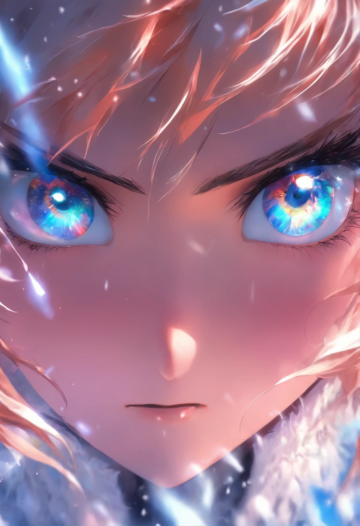 best quality， Ultra-high resolution， White background，（Realistically：1.4）， girl， A pair of eyes as clear as snow,Imperial sister，Black long straight， Looking at the audience， close up ，