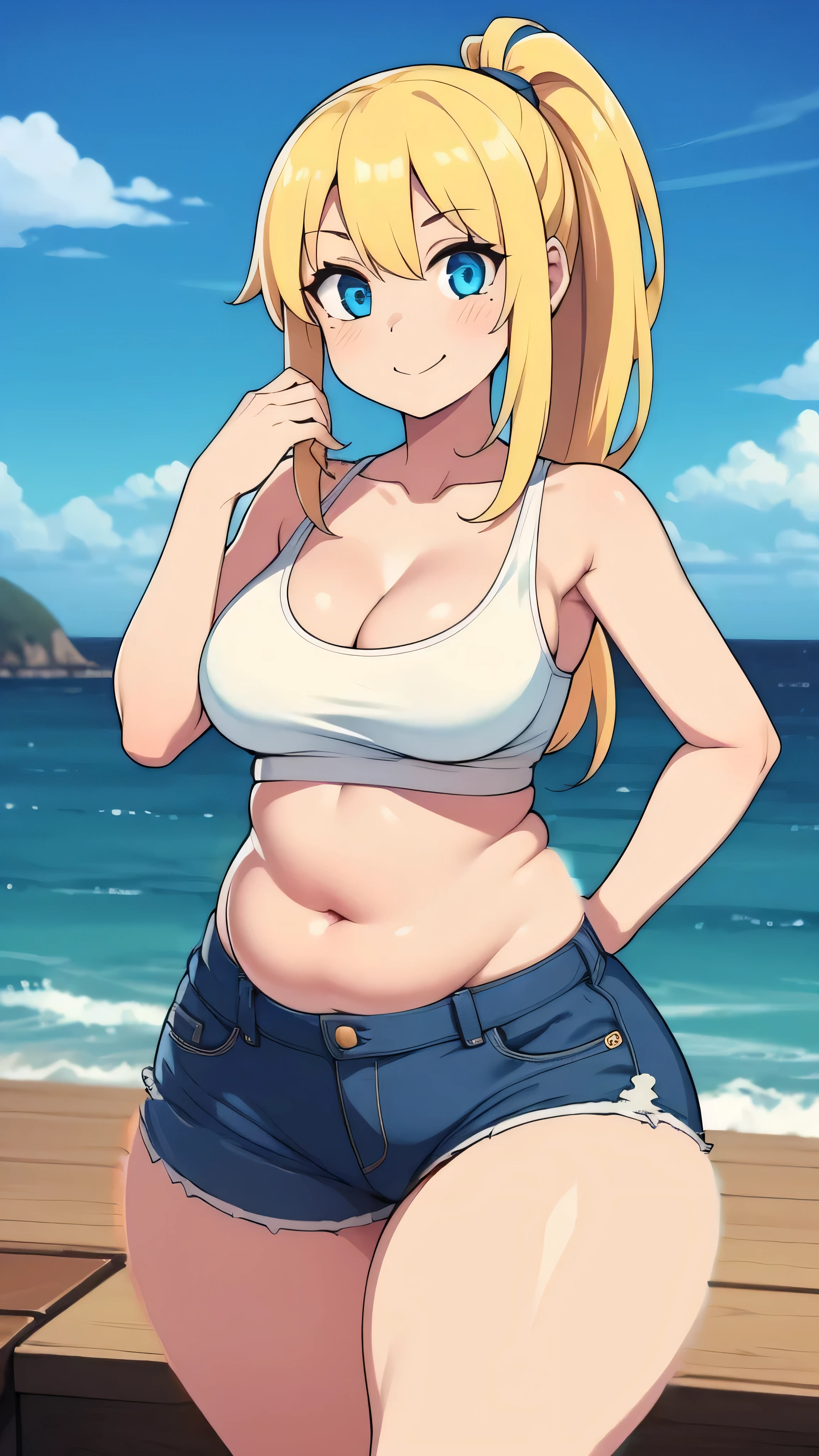 ((((thick thighs)))), ((wide hips)), fat thighs, thicc, curvy thighs,