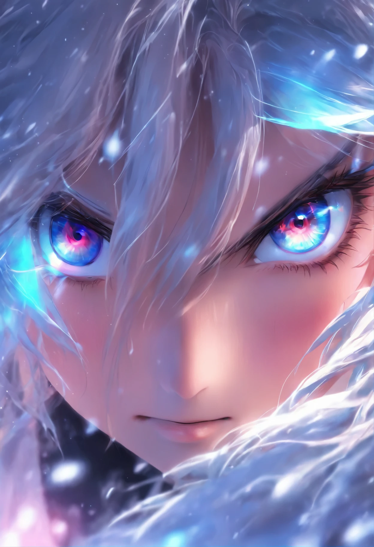 best quality, Ultra-high resolution, White background,(Realistically:1.4), girl, A pair of eyes as clear as snow,Imperial sister,Black long straight, Looking at the audience, close up ,