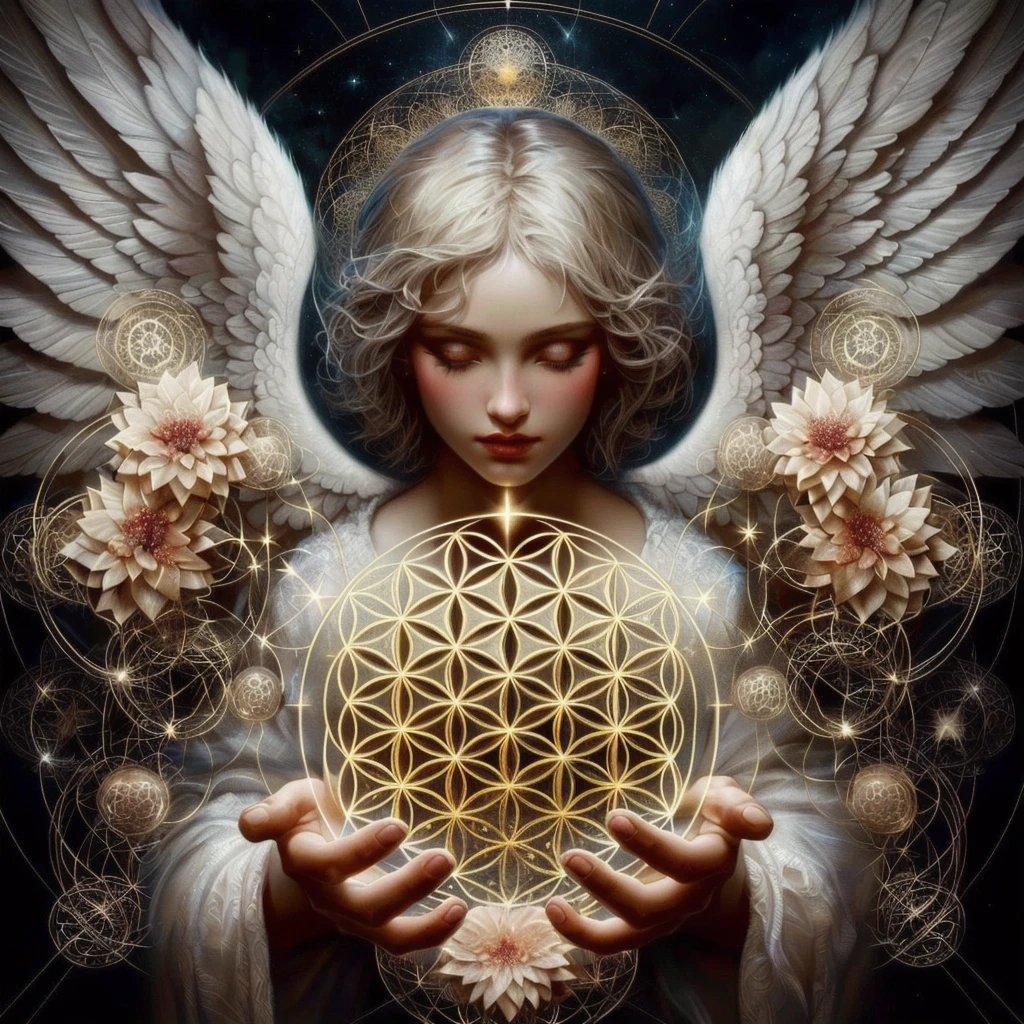 masterpiece, highest quality, (Highly detailed CG Unity 8k wallpaper), (highest quality), (Best illustrations), (Best Shadow), Absurd, Realistic lighting, (abyss), Beautiful sparkle, art:PeterMohrBacher, Flower Hair Ornaments