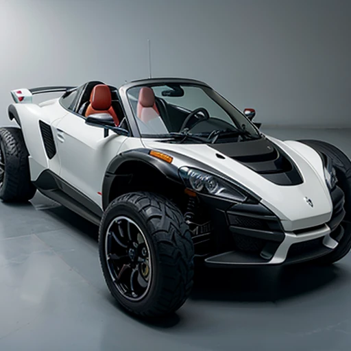 Futuristic 3-wheeled car based on a scorpion