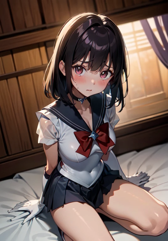 master piece,best quality,ultra detailed,8k,
ambient light,realistic skin,glossy skin,cute,
Five fingers、(sailor_saturn)、
Cowboy Shot、from above:2、(Lie down, spread legs)、(the body is very wet:1.5)、Thin legs、Glossy lips、Slightly emphasize the lower lip、blush、Embarrassed、emphasizing the cleavage、
Fantastic night sky、Saturn、Aurora、horizon、Open-air bath、Japanese Inn Futon