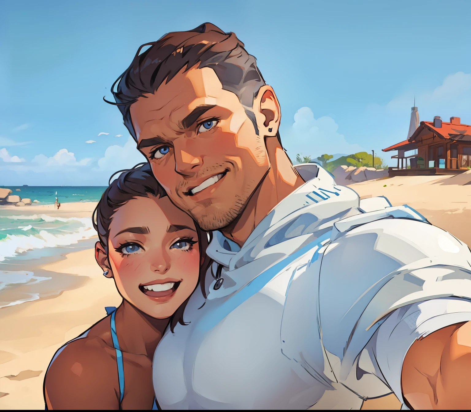 Vector illustration, casal.