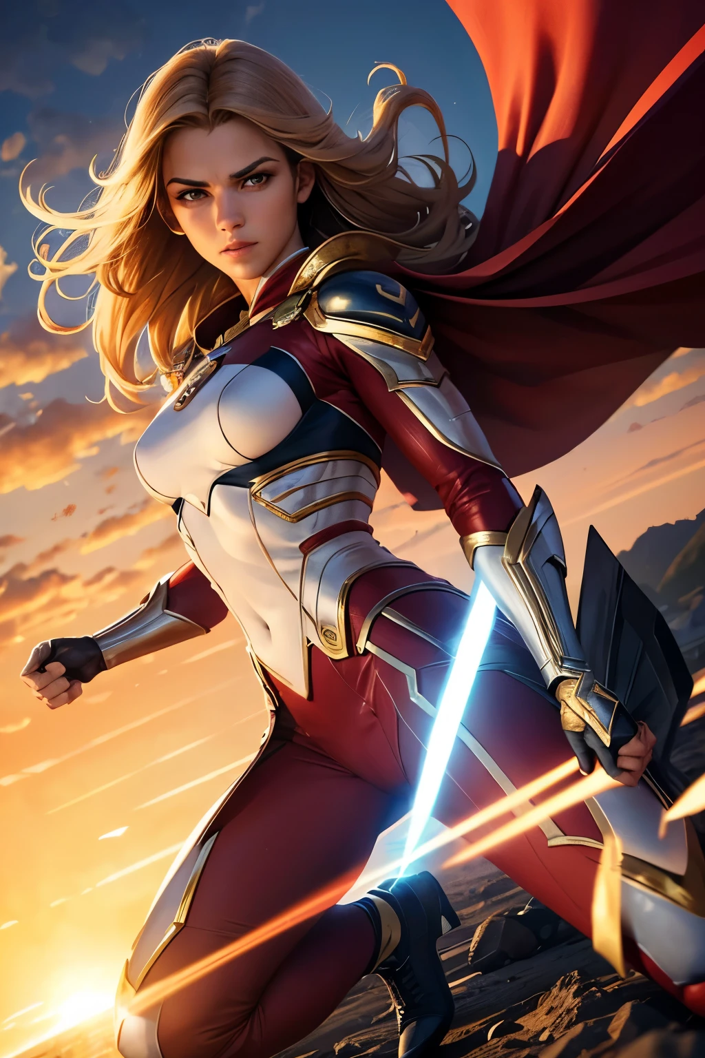 "(melhor qualidade, Altas, realistic:1.37), white MALE superhero with power, tema prata, roupas de cor prata(Cinza) (cor) luz emitida pelos olhos dela, trunk, hands, and feet, cores vibrantes, Pose forte e confiante, Dynamic background"