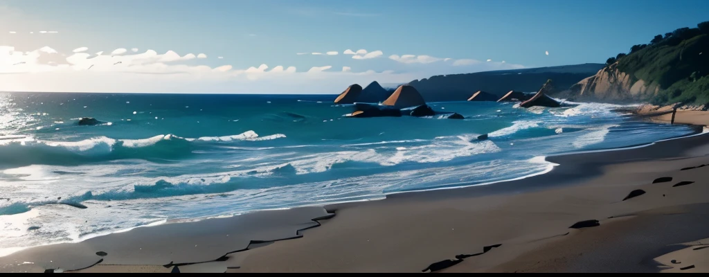 mar, arreia pedras,