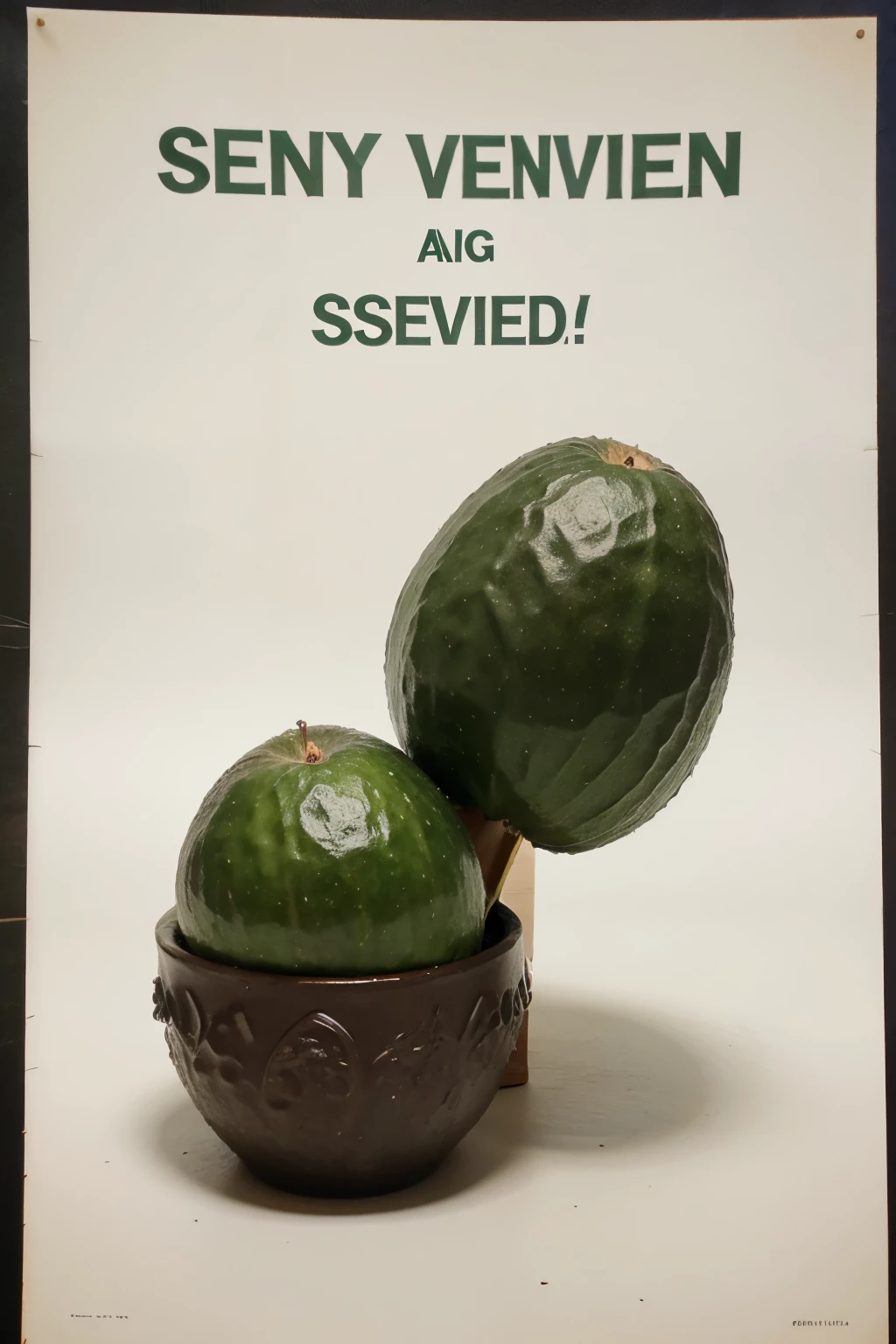 Afiche con texto: "se venden aguacates"
