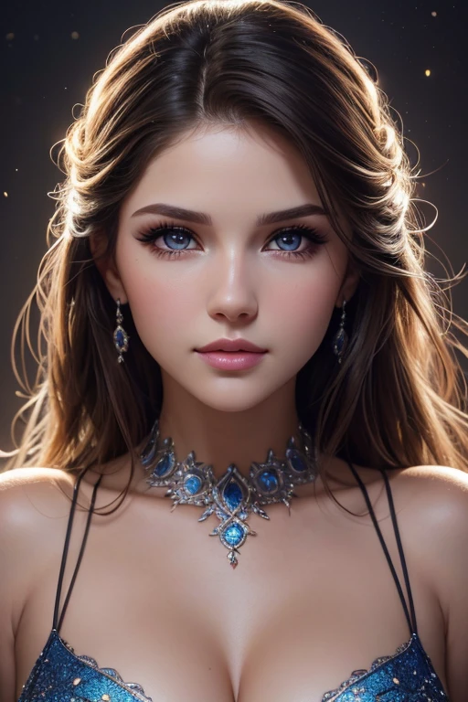 (best quality,4K,highres),beautiful detailed eyes,beautiful detailed lips,extremely detailed eyes and face,longeyelashes,1girl,portrait,professional,studio lighting,vivid colors,bokeh,medium:oil painting,dreamy colors,soft lighting,Amanda Cerny