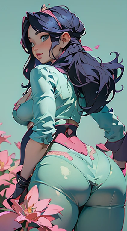 (fiche de conception de personnage, same character, Devant, Side, de la), ((extremely detailed illustration)), High resolution, des mains parfaites à cinq doigts, visage parfait . Deux filles de 25 ans, soeurs jumelles, avec de gros seins vêtu d'une combinaison en latex, (hentai style) ouverte aux parties intime, the scene shows her caressing her breasts, back bent facing the audience, angle de vue multiples, seductive and explicit, corps voluptueux et musclé, legs spread. NSFW❤️💕💖💋