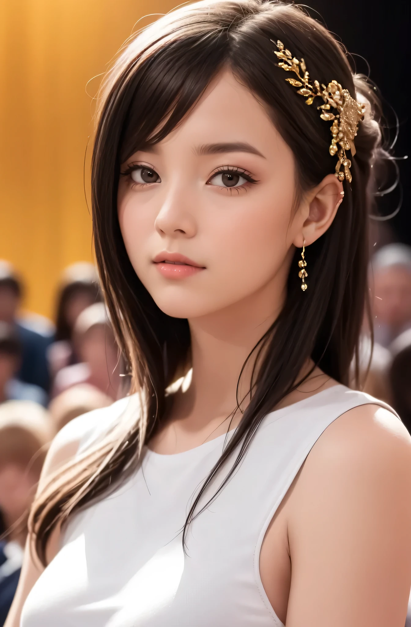(whole body写真), Very detailed, Woman alone, Spanish Latina Women,Have an embarrassed look, Dark Skin, Turned face, Very sexy face, Very beautiful, Small, straight, thin nose, ,((Shiny skin 1.5)) , Large Breasts, Look to the right, Angle from above, Beautiful smile ,Grey Hair, Very detailed緑色の目, whole body, Sexy Outfits, whole bodyを覆う, wearing indian wedding dress , Heavy makeup