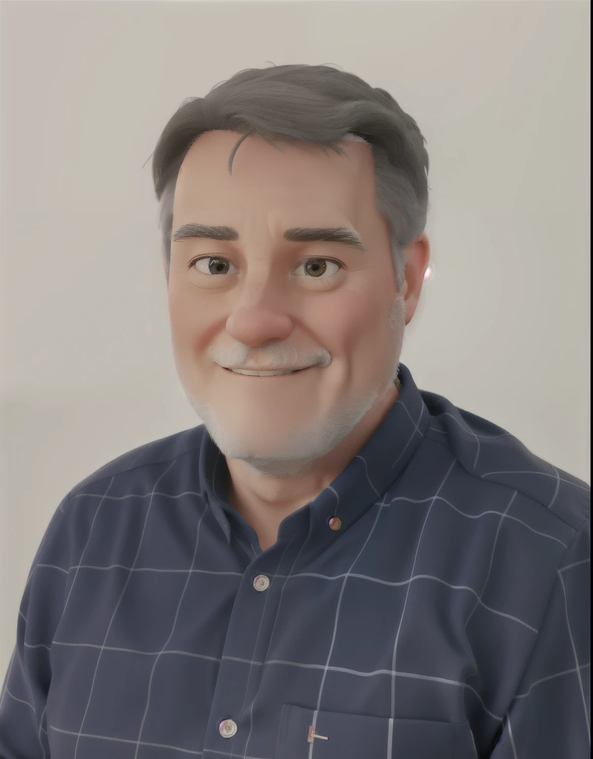 happy gray-haired politician