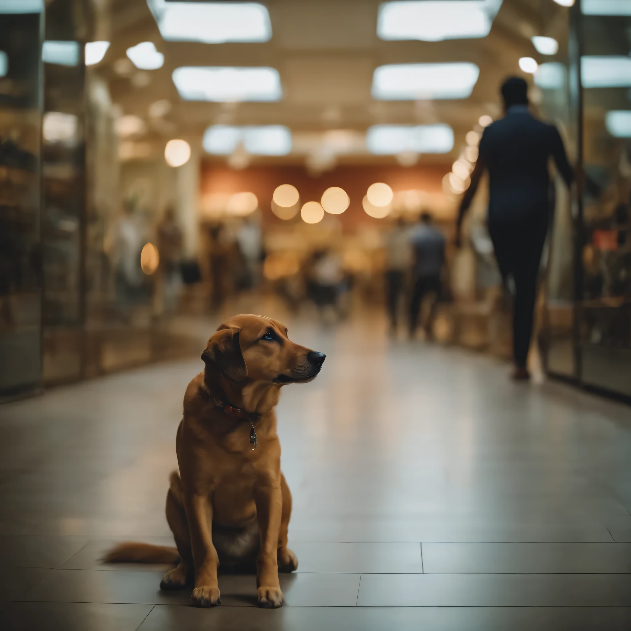 Indian Dog in Mall