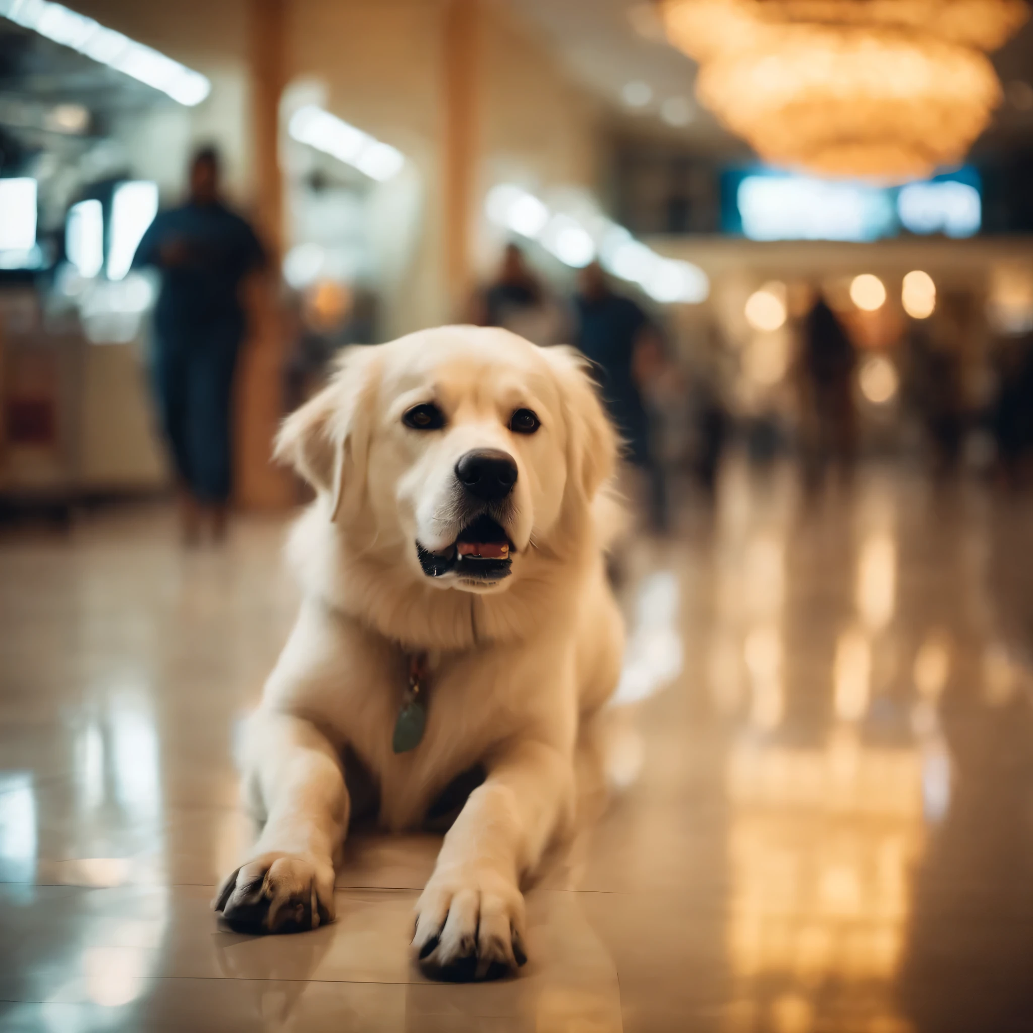Indian Dog in Mall