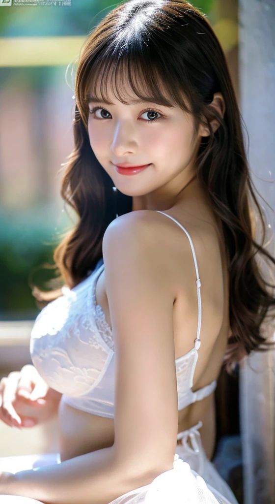 masutepiece, Best Quality, Illustration, Ultra-detailed, finely detail, hight resolution, 8K Wallpaper, Perfect dynamic composition, Beautiful detailed eyes, doress,Medium Hair, mid-chest, Natural Color Lip, Random and sexy poses,Smile,Tower Mansion