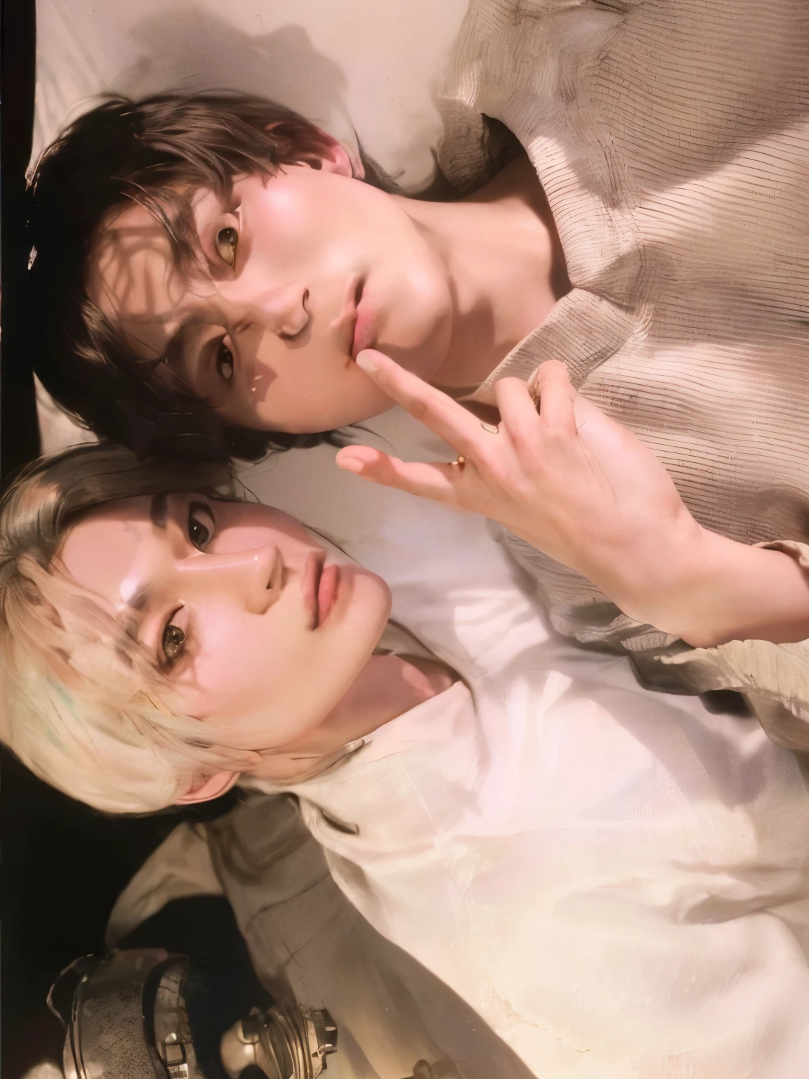 masterpiece, best quality, (extremely detailed CG unity 8k wallpaper), (best quality), (best illustration), (best shadow), absurdres, realistic lighting, (Abyss), beautiful detailed glow, art by PeterMohrBacher, han jisung, lee felix, stray kids